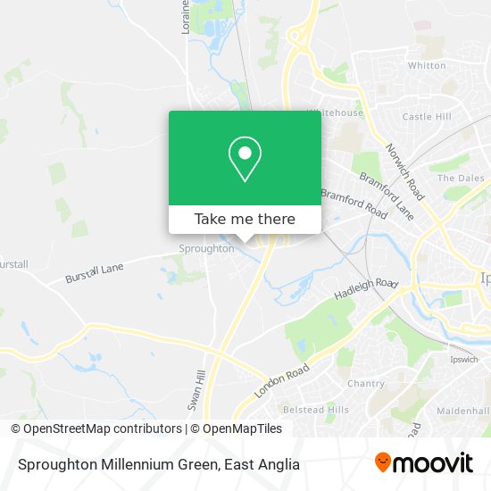 Sproughton Millennium Green map
