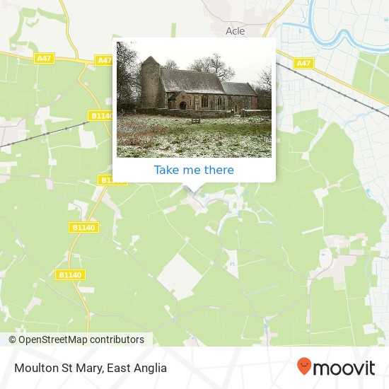 Moulton St Mary map