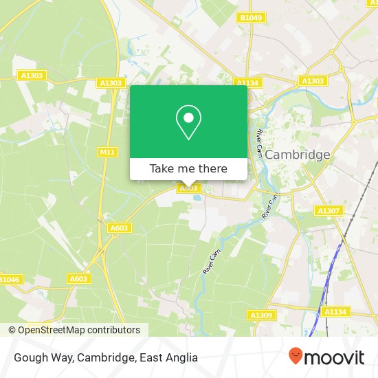 Gough Way, Cambridge map