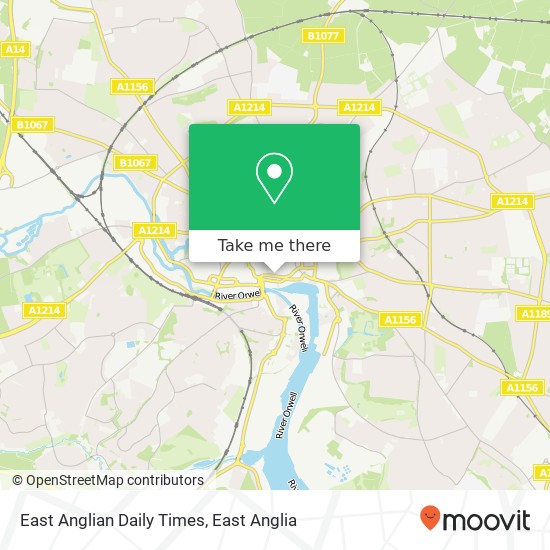 East Anglian Daily Times map