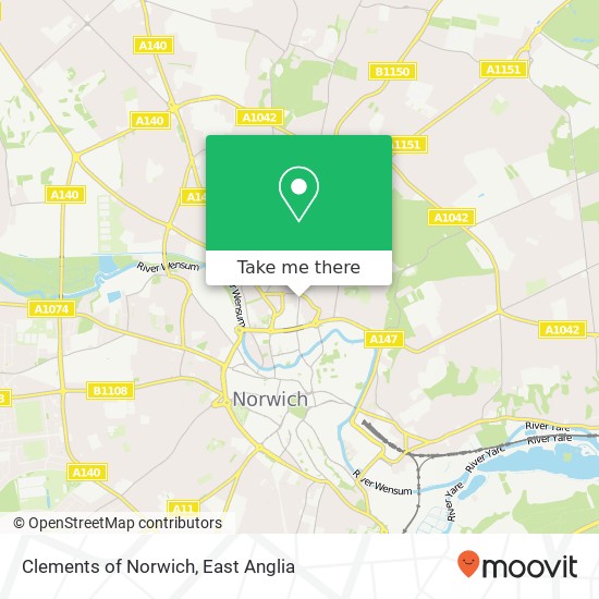 Clements of Norwich, 163 Magdalen Street Norwich Norwich NR3 1NF map