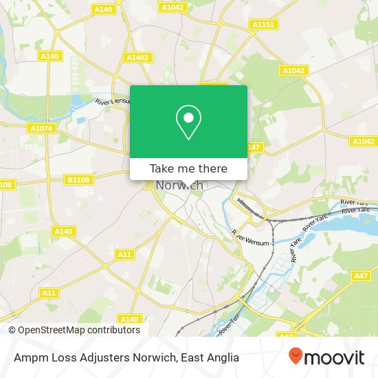 Ampm Loss Adjusters Norwich, Royal Arcade Norwich Norwich NR2 1 map