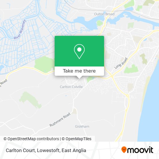Carlton Court, Lowestoft map