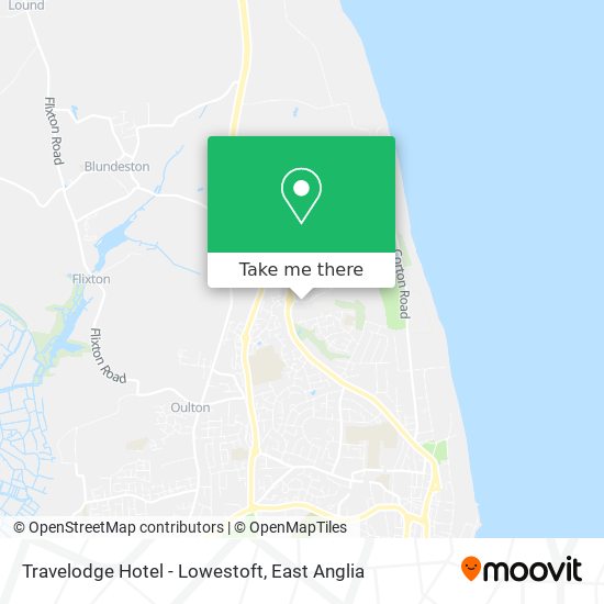 Travelodge Hotel - Lowestoft map