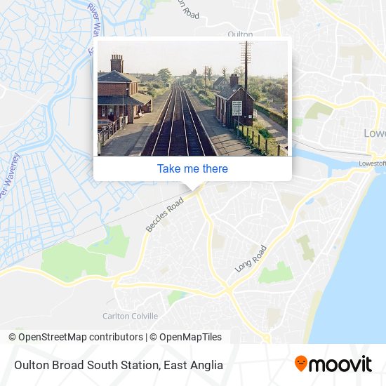 Oulton Broad South Station map