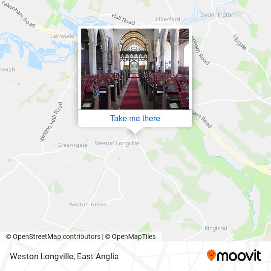 Weston Longville map