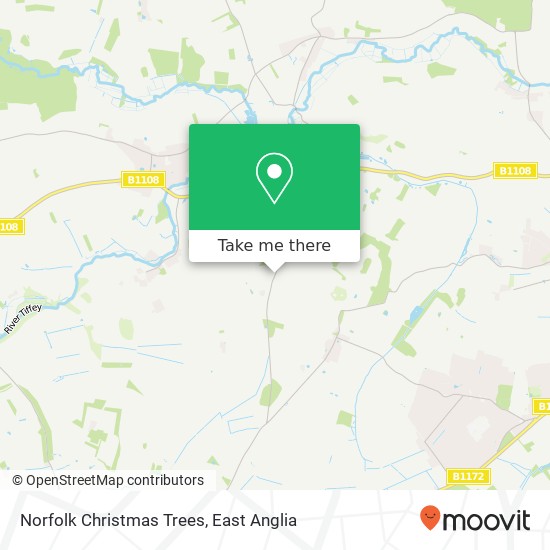 Norfolk Christmas Trees, Pockthorpe Road Great Melton Norwich NR9 3 map