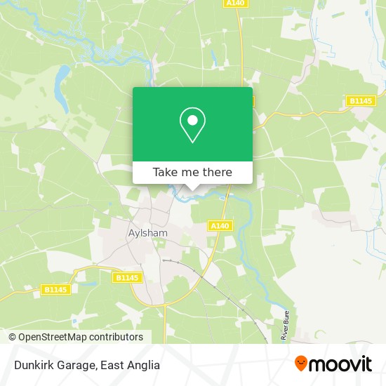 Dunkirk Garage map