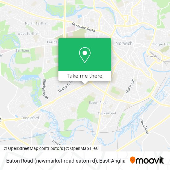 Eaton Road (newmarket road eaton rd) map