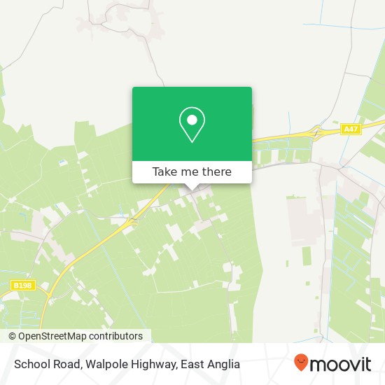 School Road, Walpole Highway map