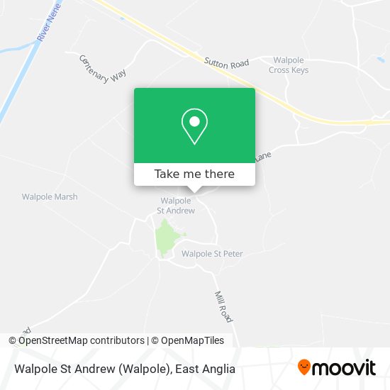 Walpole St Andrew map