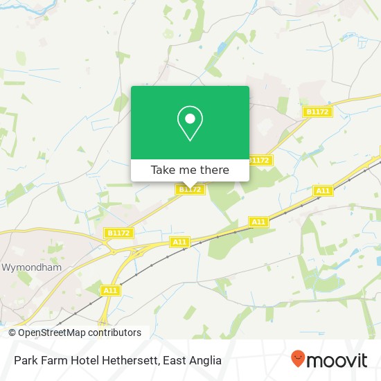 Park Farm Hotel Hethersett, Ketts Oak Hethersett Norwich NR9 3 map