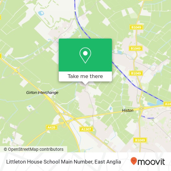 Littleton House School Main Number, High Street Girton Cambridge CB3 0QQ map