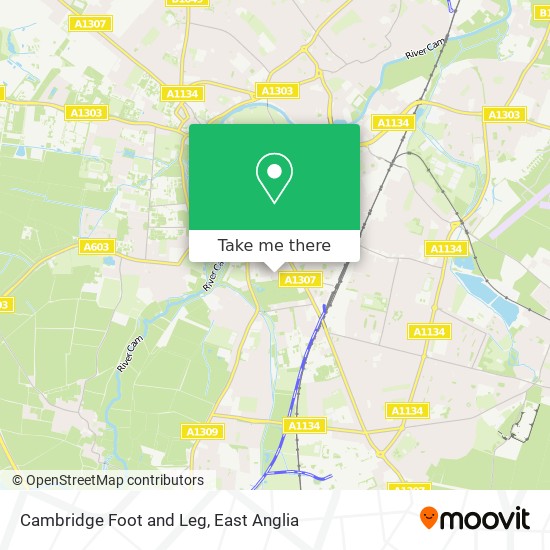 Cambridge Foot and Leg map