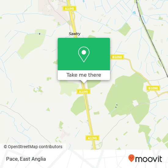 Pace, B1043 Upton Huntingdon PE28 5 map