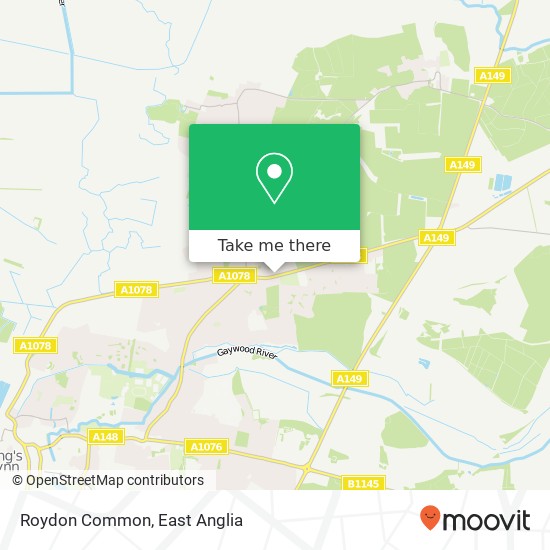 Roydon Common map