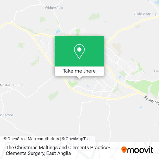 The Christmas Maltings and Clements Practice-Clements Surgery map