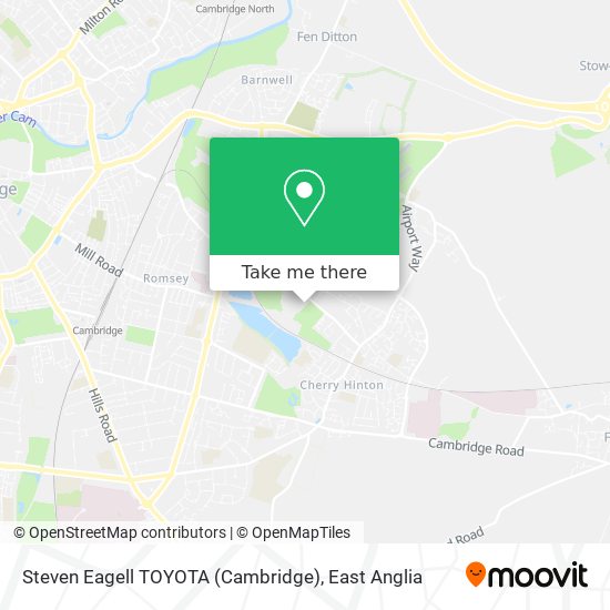 Steven Eagell TOYOTA (Cambridge) map