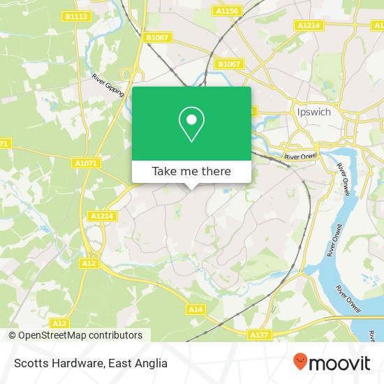 Scotts Hardware, 267 Hawthorn Drive Ipswich Ipswich IP2 0QG map