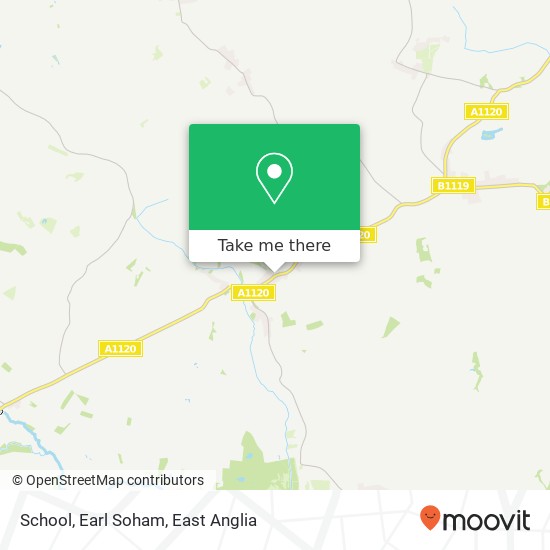 School, Earl Soham map