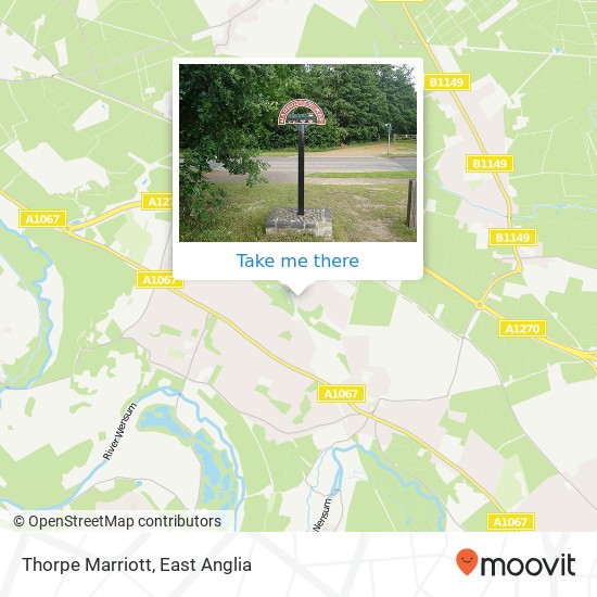 Thorpe Marriott, Acres Way Taverham map
