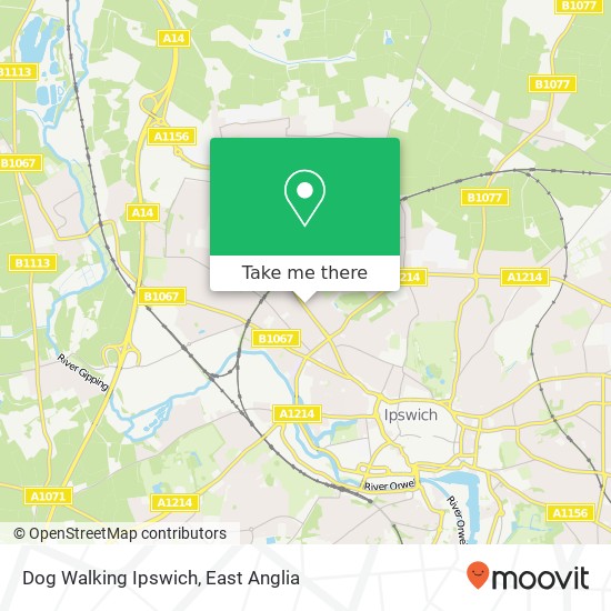 Dog Walking Ipswich, 328 Norwich Road Ipswich Ipswich IP1 4HD map