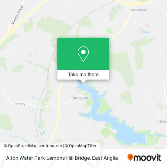 Alton Water Park-Lemons Hill Bridge map