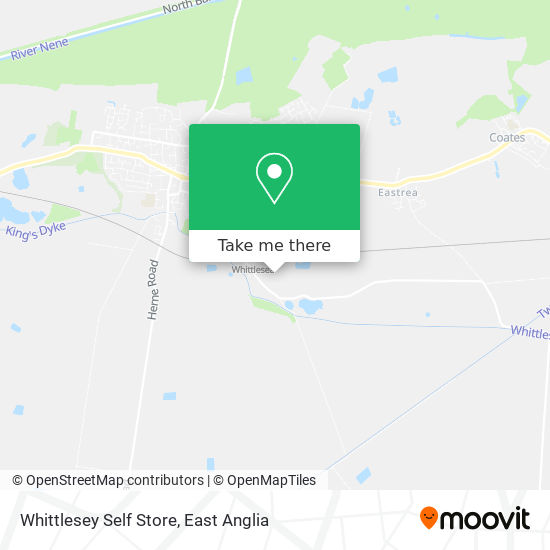 Whittlesey Self Store map