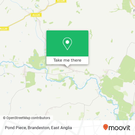 Pond Piece, Brandeston map