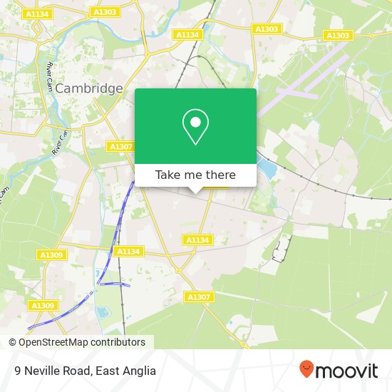 9 Neville Road, Cambridge Cambridge map