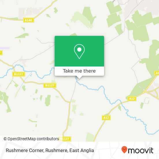 Rushmere Corner, Rushmere map
