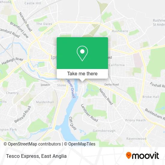 Tesco Express map
