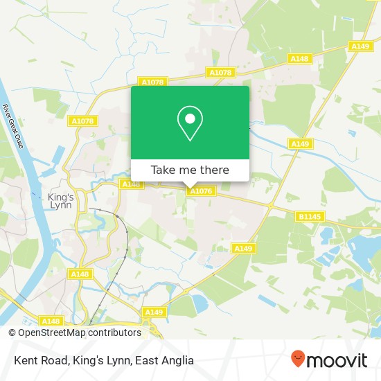 Kent Road, King's Lynn map