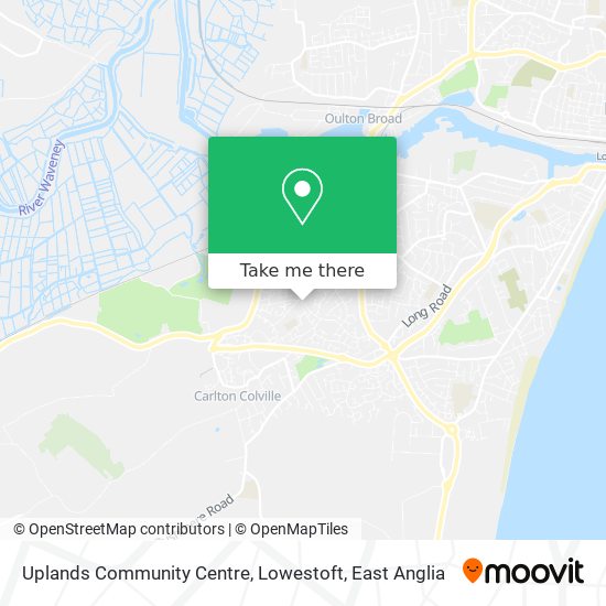 Uplands Community Centre, Lowestoft map