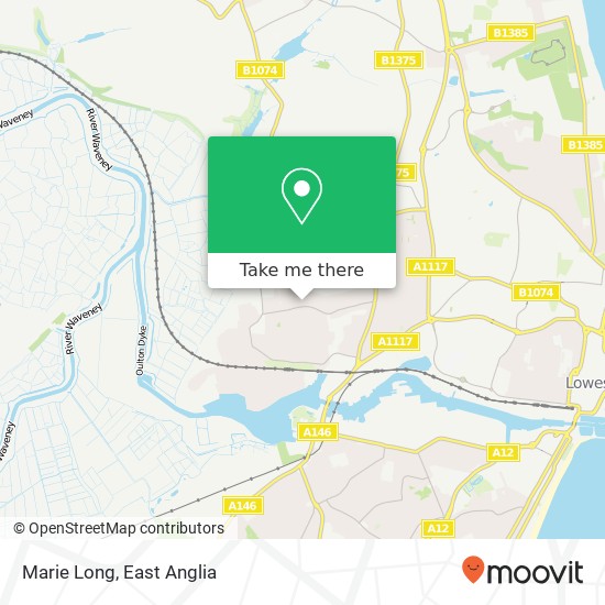 Marie Long, 3 Cheviot Road Lowestoft Lowestoft NR32 3EN map