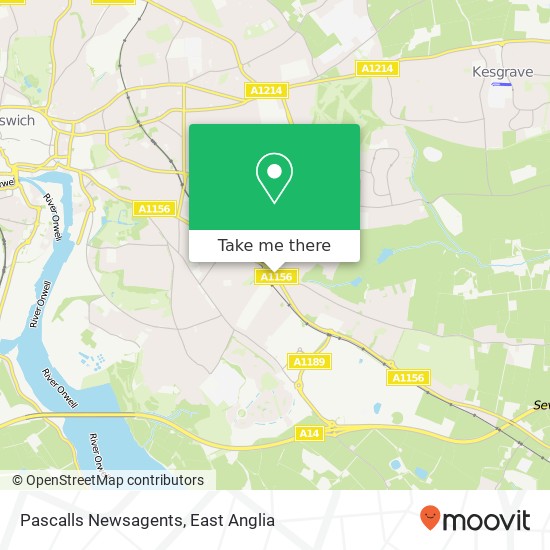 Pascalls Newsagents, Felixstowe Road Ipswich Ipswich IP3 8 map