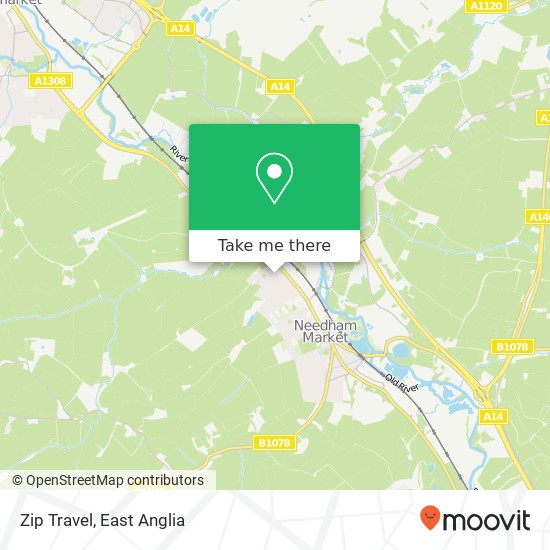 Zip Travel map