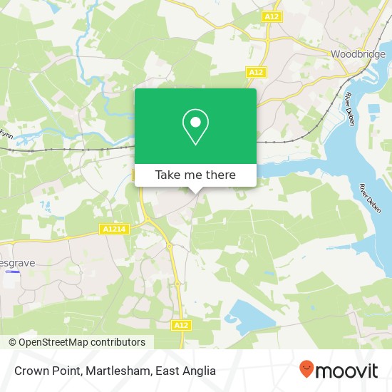 Crown Point, Martlesham map