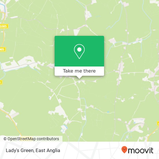 Lady's Green map