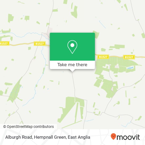 Alburgh Road, Hempnall Green map