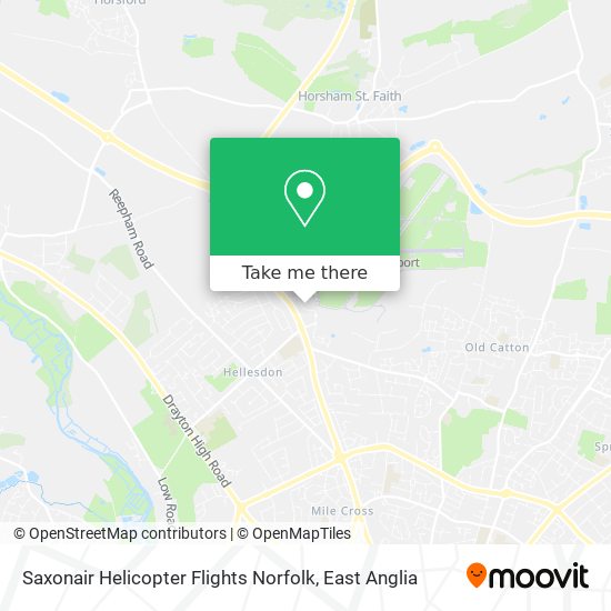 Saxonair Helicopter Flights Norfolk map