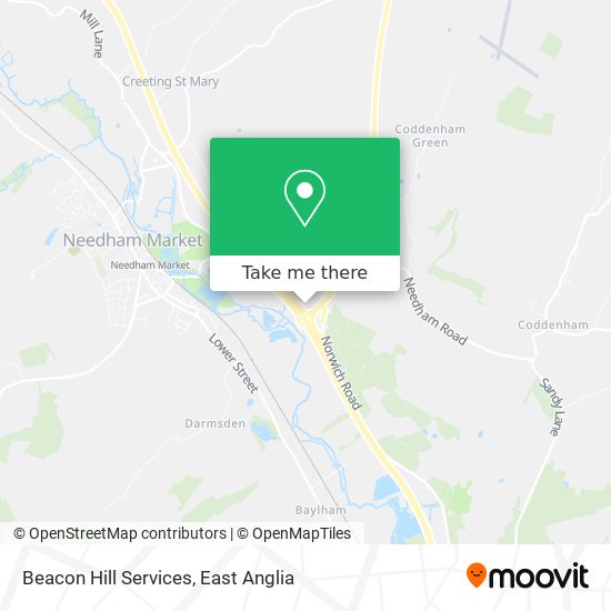 Beacon Hill Services map