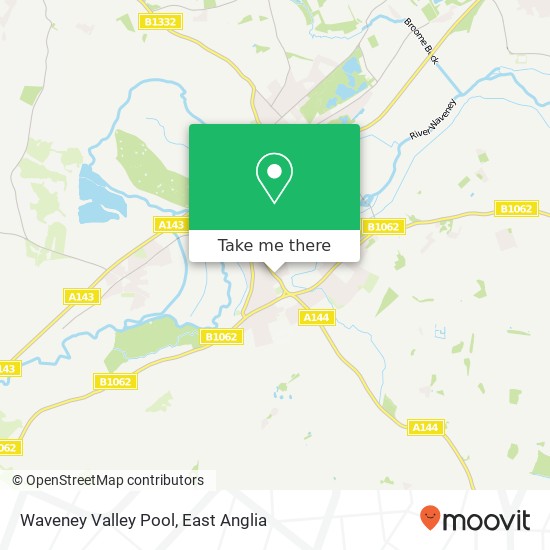 Waveney Valley Pool, Pilgrims Way Bungay Bungay NR35 1 map