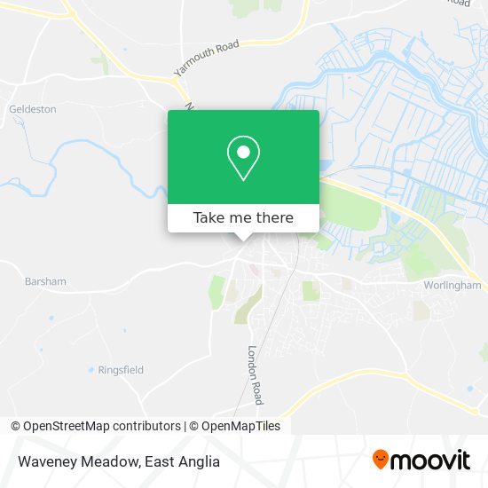 Waveney Meadow map