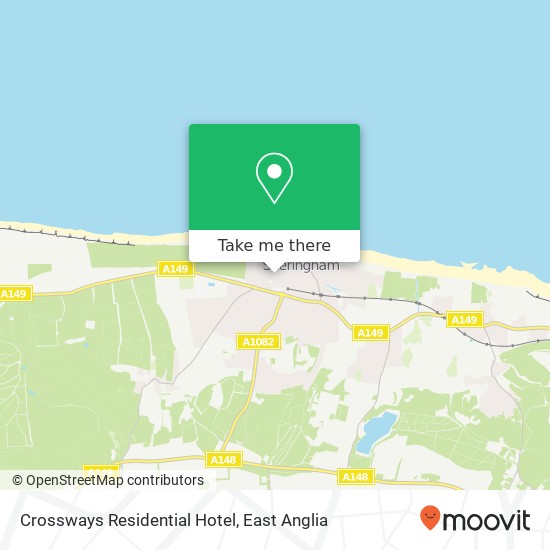 Crossways Residential Hotel, 1 The Boulevard Sheringham Sheringham NR26 8 map