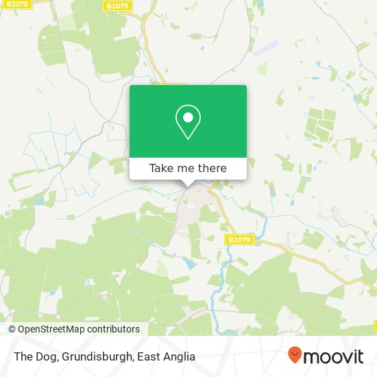 The Dog, Grundisburgh map