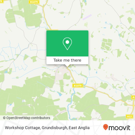 Workshop Cottage, Grundisburgh map