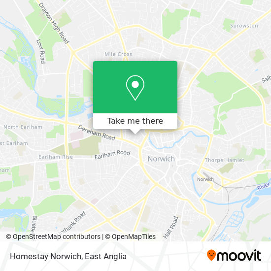 Homestay Norwich map