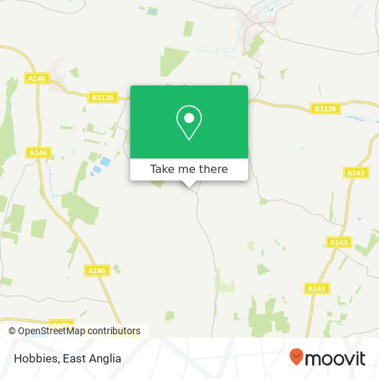 Hobbies, Beccles Road Thurlton Norwich NR14 6 map