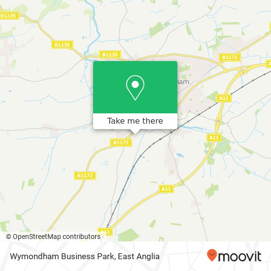 Wymondham Business Park map